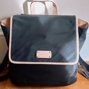 Kate Spade Black and Tan Backpack